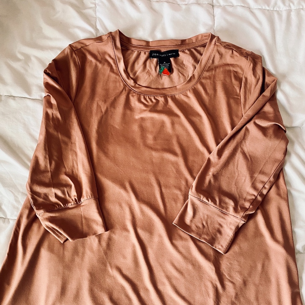 JOAN VASS Pink Long Sleeved Blouse